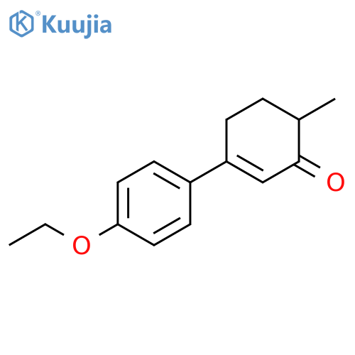 2-Cyclohexen-1-one, 3-(4-ethoxyphenyl)-6-methyl- structure
