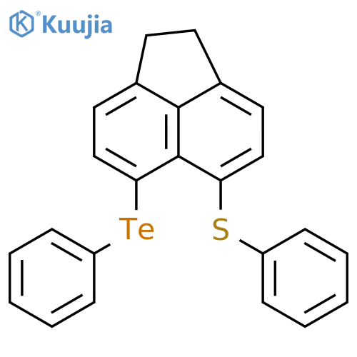 Acenaphthylene, 1,2-dihydro-5-(phenyltelluro)-6-(phenylthio)- structure