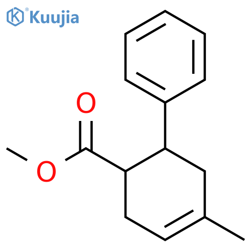 3-Cyclohexene-1-carboxylic acid, 4-methyl-6-phenyl-, methyl ester, cis- structure