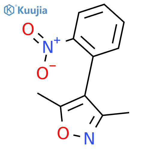 3,5-Dimethyl-4-(2-nitrophenyl)isoxazole structure