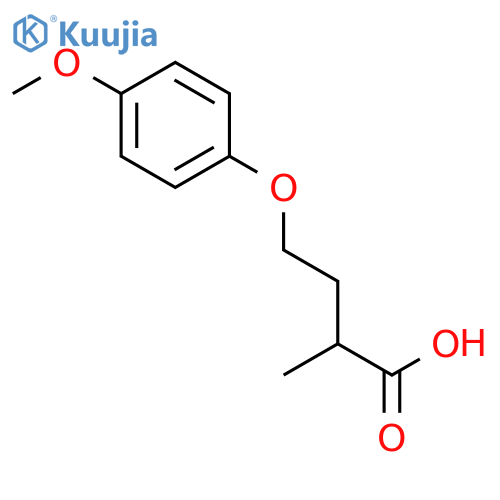 Butanoic acid, 4-(4-methoxyphenoxy)-2-methyl- structure