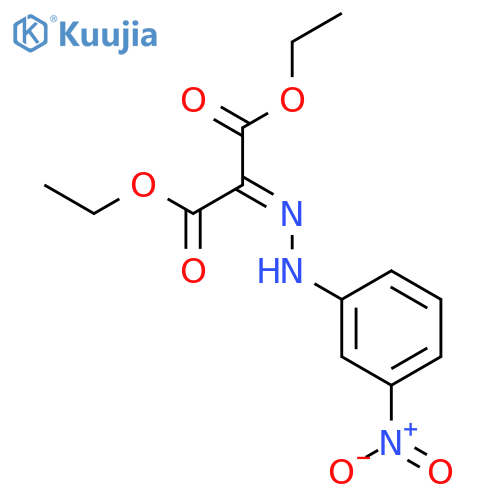 1,3-diethyl 2-2-(3-nitrophenyl)hydrazin-1-ylidenepropanedioate structure