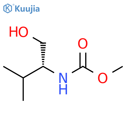 Carbamic acid, N-[(1R)-1-(hydroxymethyl)-2-methylpropyl]-, methyl ester structure
