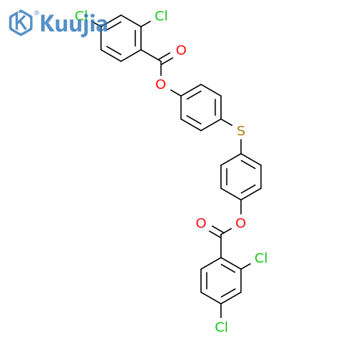 Thiobis(4,1-phenylene) Bis(2,4-dichlorobenzoate) structure