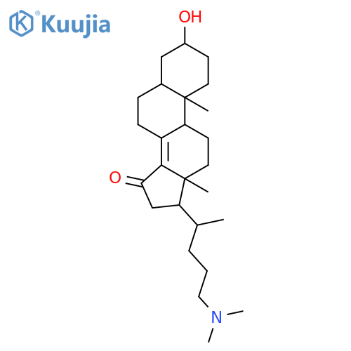 Chol-8(14)-en-15-one,24-(dimethylamino)-3-hydroxy-, (3b,5a)- (9CI) structure