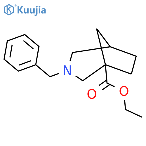 Ethyl 3-benzyl-3-azabicyclo[3.2.1]octane-1-carboxylate structure