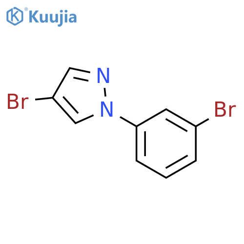 4-Bromo-1-(3-bromophenyl)pyrazole structure