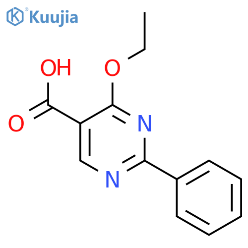 4-Ethoxy-2-phenylpyrimidine-5-carboxylic acid structure