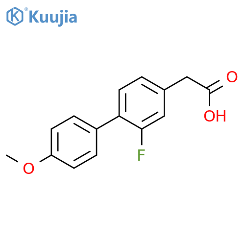 [1,1'-Biphenyl]-4-acetic acid, 2-fluoro-4'-methoxy- structure