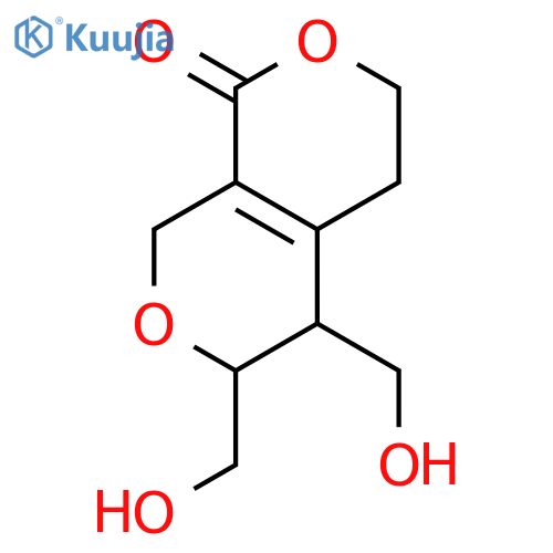 5,6-bis(hydroxymethyl)-4,5,6,8-tetrahydro-1H,3H-pyrano[3,4-c]pyran-1-one structure