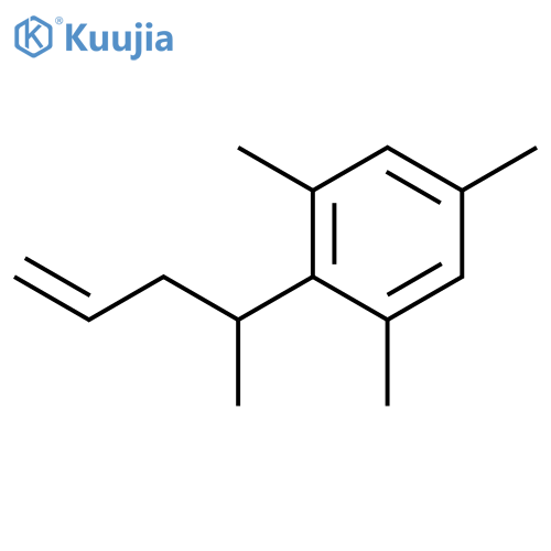 Benzene, 1,3,5-trimethyl-2-(1-methyl-3-butenyl)- structure
