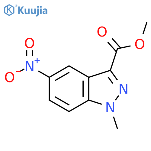 Methyl 1-methyl-5-nitro-1H-indazole-3-carboxylate structure