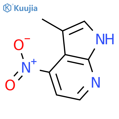 3-Methyl-4-nitro-1H-pyrrolo[2,3-b]pyridine structure