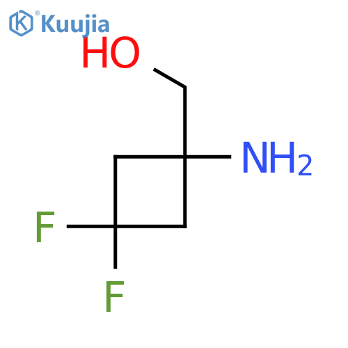 (1-amino-3,3-difluorocyclobutyl)methanol structure