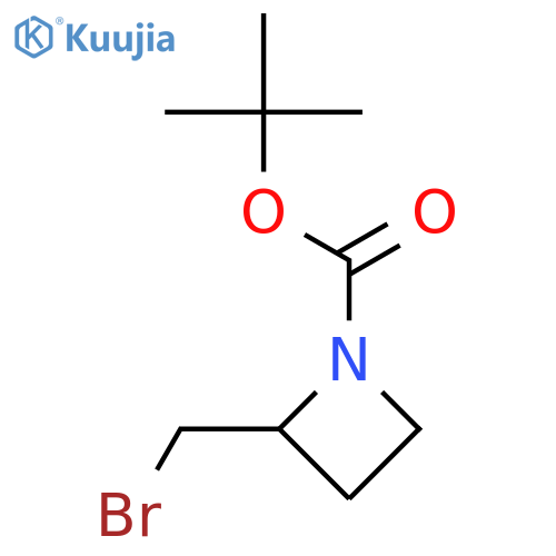 tert-butyl 2-(bromomethyl)azetidine-1-carboxylate structure