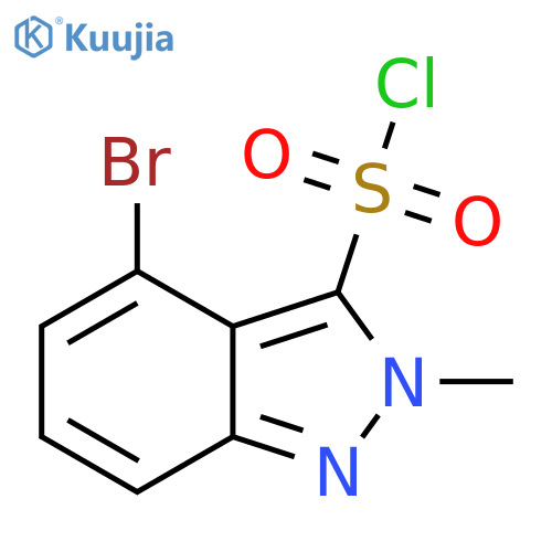 4-Bromo-2-methyl-2H-indazole-3-sulfonyl chloride structure