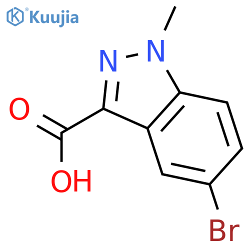 5-Bromo-1-methyl-1H-indazole-3-carboxylic acid structure