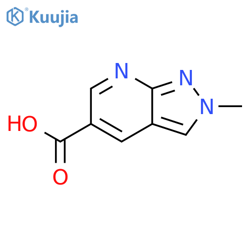 2-methyl-2H-pyrazolo[3,4-b]pyridine-5-carboxylic acid structure