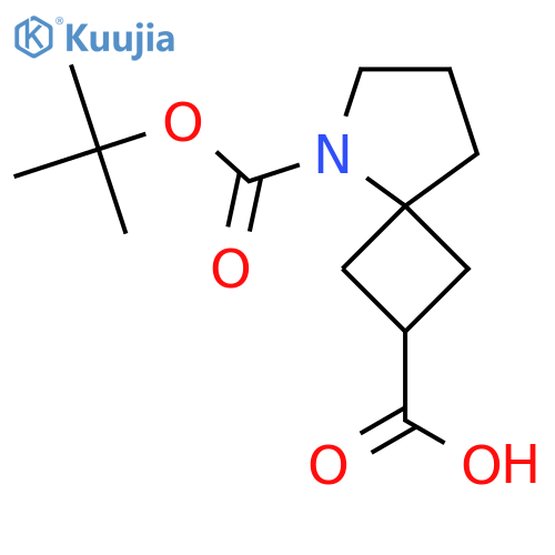 5-[(tert-butoxy)carbonyl]-5-azaspiro[3.4]octane-2-carboxylic acid structure
