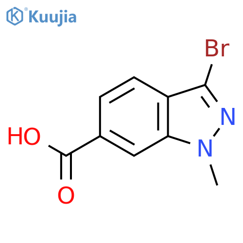 3-Bromo-1-methyl-1H-indazole-6-carboxylic acid structure