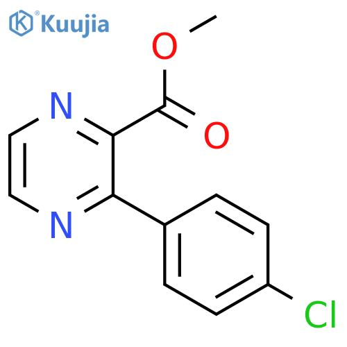 methyl 3-(4-chlorophenyl)pyrazine-2-carboxylate structure