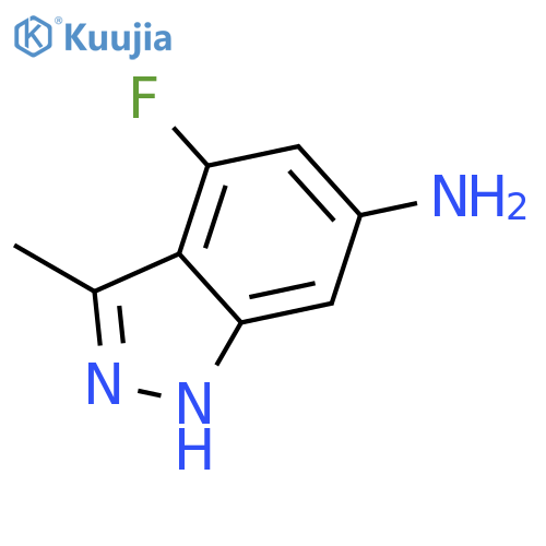 4-Fluoro-3-methyl-1H-indazol-6-amine structure