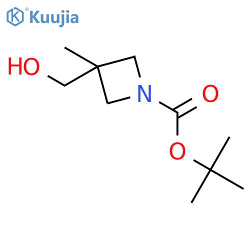 tert-Butyl 3-(hydroxymethyl)-3-methylazetidine-1-carboxylate structure