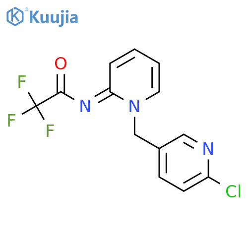 N-(2E)-1-(6-chloropyridin-3-yl)methyl-1,2-dihydropyridin-2-ylidene-2,2,2-trifluoroacetamide structure