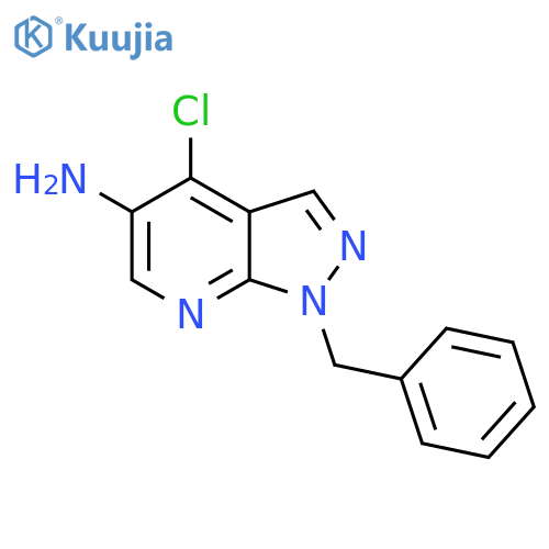 1-Benzyl-4-chloro-1H-pyrazolo[3,4-B]pyridin-5-amine structure