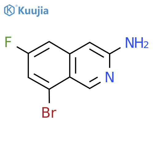 8-Bromo-6-fluoroisoquinolin-3-amine structure