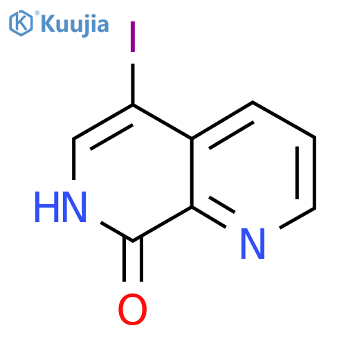 5-iodo-1,7-naphthyridin-8-ol structure
