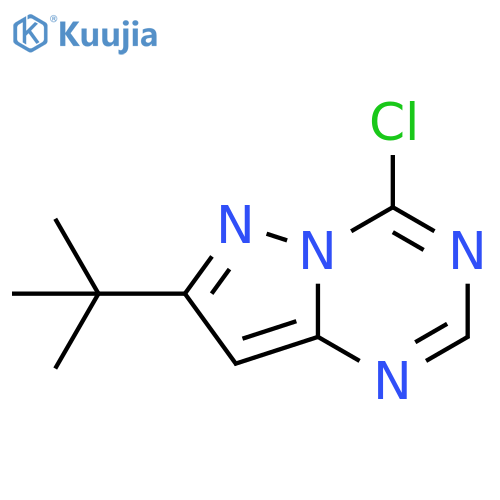 7-tert-butyl-4-chloro-pyrazolo[1,5-a][1,3,5]triazine structure