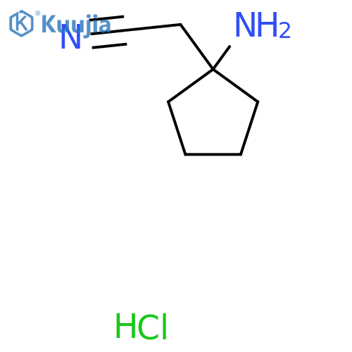2-(1-Aminocyclopentyl)acetonitrile hydrochloride structure