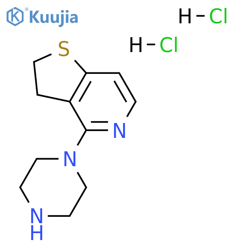 4-(PIPERAZIN-1-YL)-2,3-DIHYDROTHIENO[3,2-C]PYRIDINE 2HCL structure