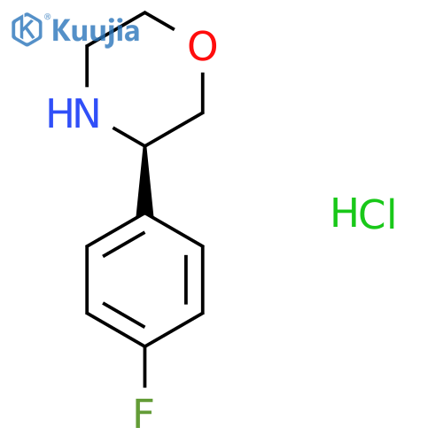 (R)-3-(4-Fluorophenyl)morpholine hydrochloride structure