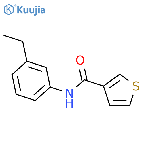3-Thiophenecarboxamide, N-(3-ethylphenyl)- structure