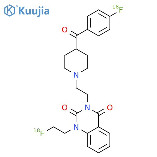 2,4(1H,3H)-Quinazolinedione,3-[2-[4-(4-fluorobenzoyl)-1-piperidinyl]ethyl]-1-[2-(fluoro-18F)ethyl]- (9CI) structure
