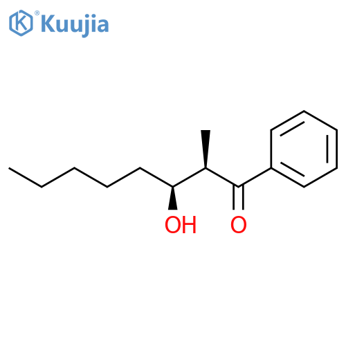 1-Octanone, 3-hydroxy-2-methyl-1-phenyl-, (2R,3S)-rel- structure