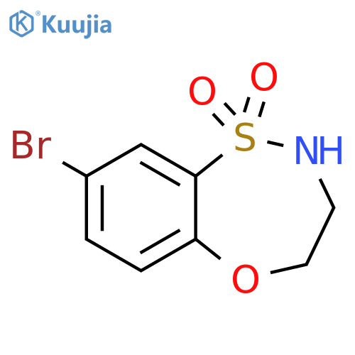 8-bromo-3,4-dihydro-2H-5,1λ?,2-benzoxathiazepine-1,1-dione structure