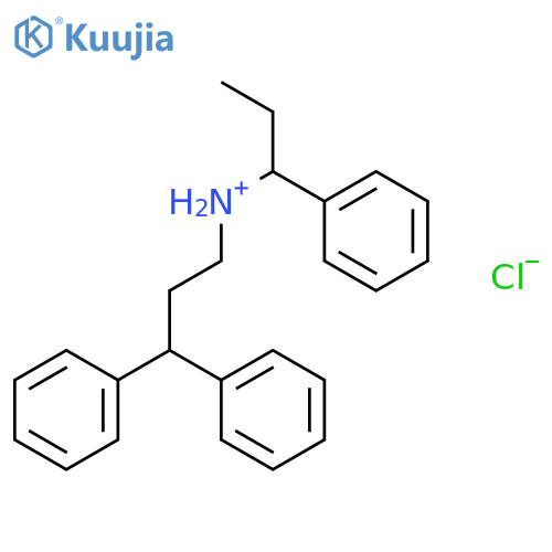 3,3-diphenyl-N-(1-phenylpropyl)propan-1-aminium chloride structure