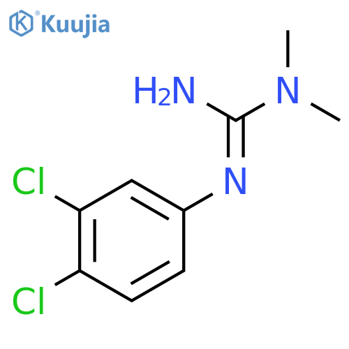 2-(3,4-dichlorophenyl)-1,1-dimethylguanidine structure