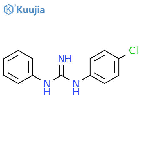 Guanidine, N-(4-chlorophenyl)-N'-phenyl- structure