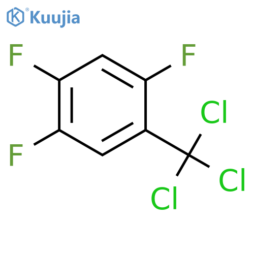 1,2,4-Trifluoro-5-(trichloromethyl)benzene structure