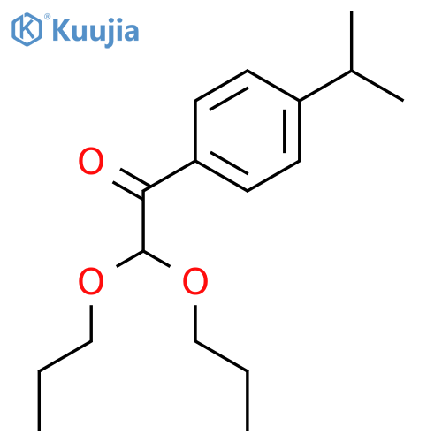 Ethanone, 1-[4-(1-methylethyl)phenyl]-2,2-dipropoxy- structure