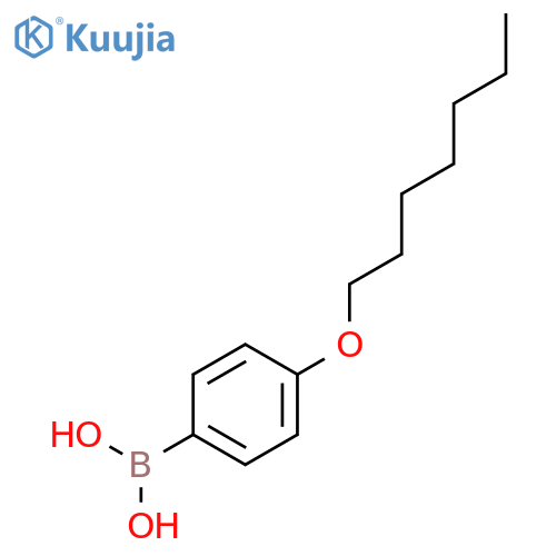 (4-(heptyloxy)phenyl)boronic acid structure