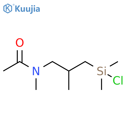 Acetamide, N-[3-(chlorodimethylsilyl)-2-methylpropyl]-N-methyl- structure