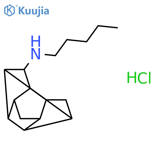 N-pentyloctahydro-1H-2,4,1-(ethane[1,1,2]triyl)cyclobuta[cd]pentalen-5-amine hydrochloride structure