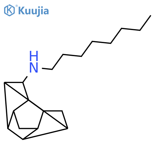 N-octyloctahydro-1H-2,4,1-(ethane[1,1,2]triyl)cyclobuta[cd]pentalen-5-amine structure