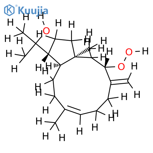 (1R,3S,7E,11S,12R)-3-hydroperoxydolabella-4(16),7-dien-18-ol structure