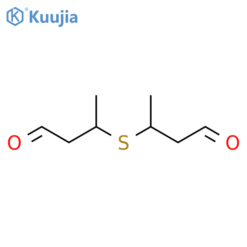 Butanal, 3,3'-thiobis- structure